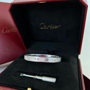 Cartier Bracelet White Gold Diamonds